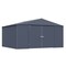 Arrow Storage Products Elite Galvalume Steel Premium Shed Storage Shed, 12 ft x 16 ft, Blue Grey EG1412AN - alternate 1